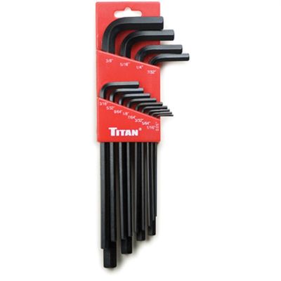 TIT12718 image(0) - TITAN 13-PC SAE LONG ARM HEX KEY SET