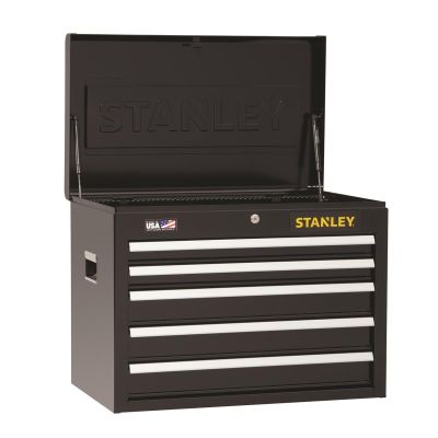 SNLSTST22657BK image(0) - Black & Decker Stanley 5-Drawer Chest, 26.5" x 16 in.,