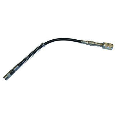 INT8014 image(0) - American Forge & Foundry AFF - Grease Gun Whip Hose w/ Quick Disconnect - 12" Length - 3,500 PSI Working Strength - 1/8" NPT