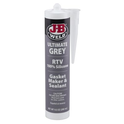 JBW32927 image(0) - J B Weld J-B Weld 32927 Ultimate Grey RTV Silicone Gasket Maker and Sealant - 9.5 oz.