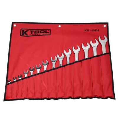 KTI41014 image(0) - K Tool International Wrench Set Combination 14 Piece