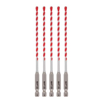 MLW48-20-9155 image(0) - Milwaukee Tool 5/32" x 4" x 6" SHOCKWAVE Impact Duty Carbide Hammer Drill Bits - Bulk 5 PK