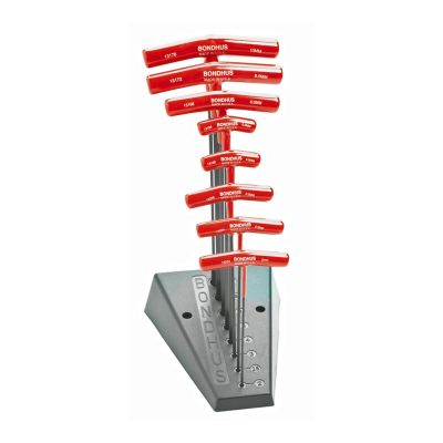 BND13189 image(0) - Bondhus Corp. BALLEND T-HANDLE SET W/STAND SIZES 2-10MM