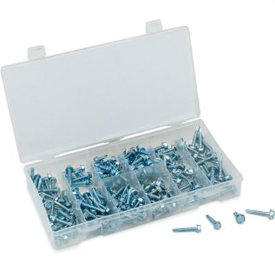 TIT45220 image(0) - TITAN 200-PC HEX HEAD DRILL SCREW ASSORTME