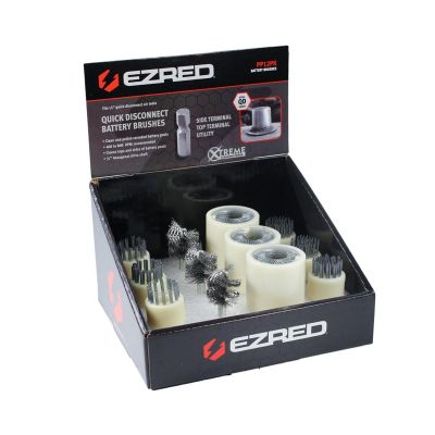 EZRPP12PK image(0) - E-Z Red Quick Disconnect Battery Brush Kit Display