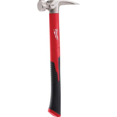 MLW48-22-9316 image(0) - Milwaukee Tool 19oz Smooth Face Poly/Fiberglass Handle Hammer