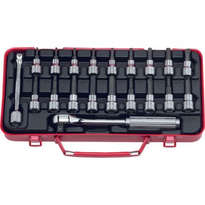 KKN3276 image(0) - Ko-ken USA 3276 3/8 Sq. Dr. Bit Socket set      20 pieces