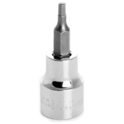 WLMW38893 image(0) - Wilmar Corp. / Performance Tool 3/8" Dr Hex Bit Socket 3mm