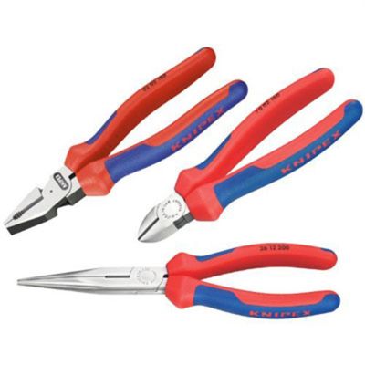 KNP002011 image(0) - KNIPEX Combo Long Nose Plier Set 3pc