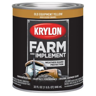 DUP2042 image(0) - Krylon FARM  PAINTS; OLD  CAT YELLOW; 32 OZ. QUART;