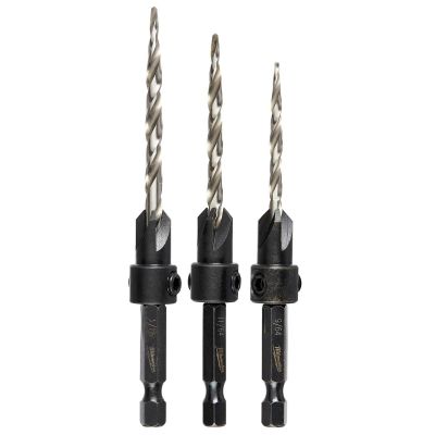 MLW48-13-5003 image(0) - Milwaukee Tool 4 Pc Countersink Drill Bit Set