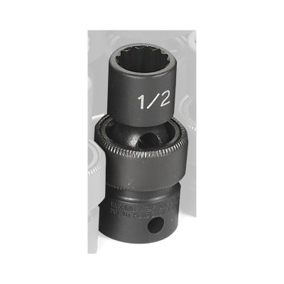 GRE1116U image(0) - Grey Pneumatic SOC 1/2 3/8D IMP UNIV 12PT BLK