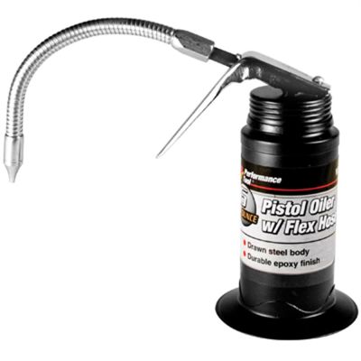 WLMW54265 image(0) - Wilmar Corp. / Performance Tool 6oz Pistol Oiler w/ Flex Hose