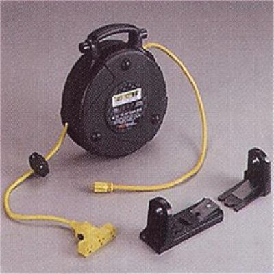 GEN2200-3000 image(0) - General Manufacturing MID-SIZE POWER SUPPLY REEL 40' 12/3 SJTOW CORD 15AMP TRIPLE OUTLET W/GFCI