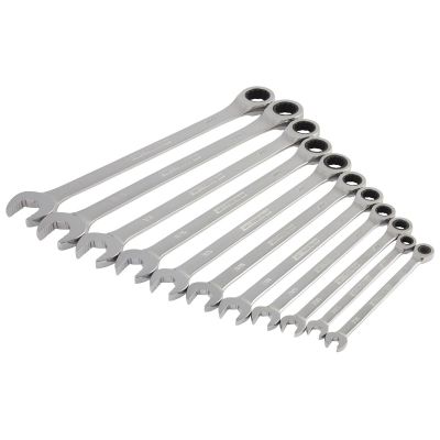 JSP78981 image(0) - J S Products (steelman) 11PC SAE 144 POSITION RATCHETING WRENCH SET