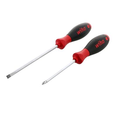 WIH30279 image(0) - Wiha Tools 2 Piece SoftFinish Slotted/Phillips Screwdriver Set