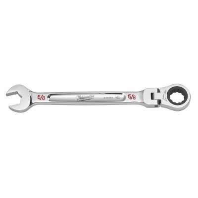 MLW45-96-9816 image(0) - Milwaukee Tool 5/8" Flex Head Ratcheting Combination Wrench