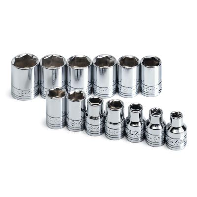 SKT13 image(0) - S K Hand Tools SOCKET SET 3/8IN. DRIVE 13PC METRIC STD 6 POINT