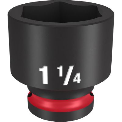 MLW49-66-6214 image(0) - Milwaukee Tool SHOCKWAVE Impact Duty  1/2"Drive 1-1/4" Standard 6 Point Socket