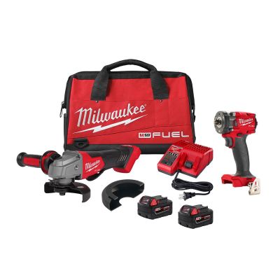 MLW2991-22 image(0) - Milwaukee Tool M18 FUEL Compact Impact Wrench and Grinder 2-Tool Combo Kit