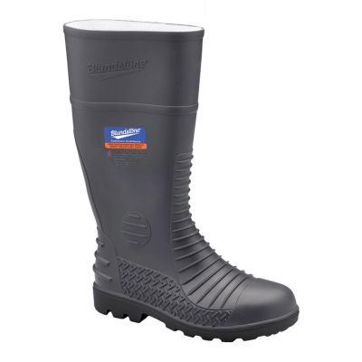 BLU028-013 image(0) - Blundstone Steel Toe Gumboots-Waterproof, Metarsal Guard, Puncture Resistant Midsole, Grey, AU size 13, US size 14