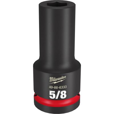 MLW49-66-6333 image(0) - Milwaukee Tool SHOCKWAVE Impact Duty  3/4"Drive 5/8" Deep 6 Point Socket