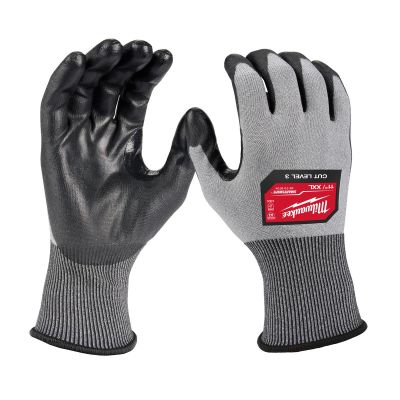 MLW48-73-8734B image(0) - Milwaukee Tool 12 Pair Cut Level 3 High Dexterity Polyurethane Dipped Gloves - XXL