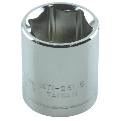 KTI26115 image(0) - K Tool International SOC 15MM 1/4D 6PT SHORT