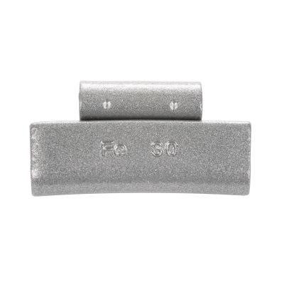 PWWT025S image(0) - Wegmann Automotive 0.25 oz Zinc Coated Clip-on TS Gray Series Wheel Weight (Box of 25)