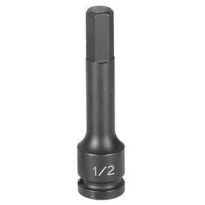 GRE29194M image(0) - Grey Pneumatic 1/2" Drive x 19mm Hex Driver 4" Length