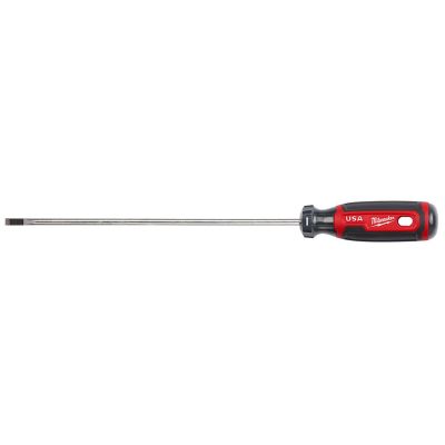 MLWMT213 image(0) - Milwaukee Tool 3/16" Cabinet 8" Cushion Grip Screwdriver (USA)