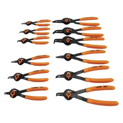 KAS3595 image(0) - Lang Tools (Kastar) 12pc Quick Switch Snap Ring Pliers