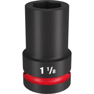 MLW49-66-6506 image(0) - Milwaukee Tool SHOCKWAVE Impact Duty  1"Drive 1-1/8" Deep 6 Point Socket