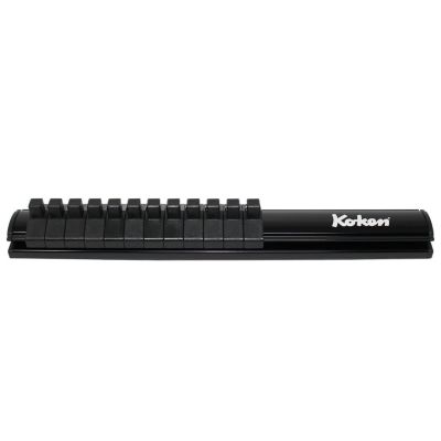 KKNRSAL200-1-4X12 image(0) - Ko-ken USA Magnetic Aluminum Rail  1/4 Plastic Clip x 12 pieces  200mm