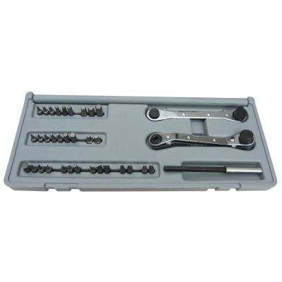 KAS5457 image(0) - Lang Tools (Kastar) 35 PC. RATCHETING BIT WRENCH SET