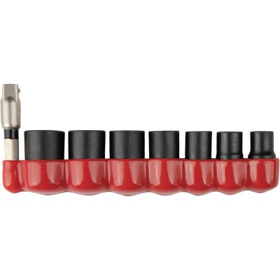 MAKE-01694 image(0) - Impact XPS® 8 Pc. 1/4" Drive 6-Point Metric Impact Socket Set w/ Standard Socket Adapter