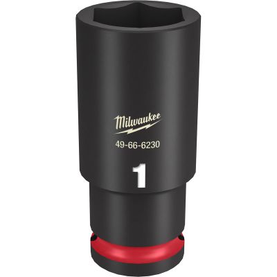 MLW49-66-6230 image(0) - Milwaukee Tool SHOCKWAVE Impact Duty  1/2"Drive 1" Deep 6 Point Socket