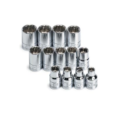 SKT89023 image(0) - S K Hand Tools SOCKET SET 3/8IN. DRIVE 13PC METRIC STD 12 POINT