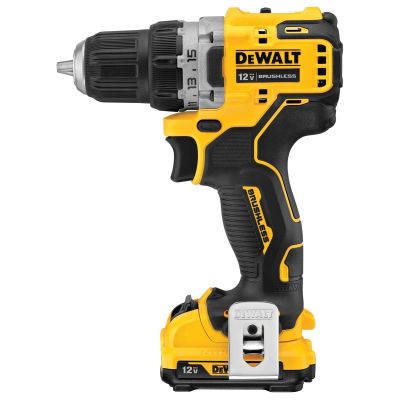 DWTDCD701F2 image(0) - DeWalt 12V MAX Brushless Drill/Driver Kit. XTREME