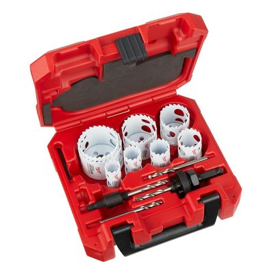 MLW49-22-3090 image(0) - Milwaukee Tool 12 Pc. Hole Saw Kit