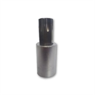 VIMPFS8T70 image(0) - VIM Tools T70 TORX, Gun Metal Gray Bit, Satin Chrome 1/2 Inch Square Drive Bit Holder