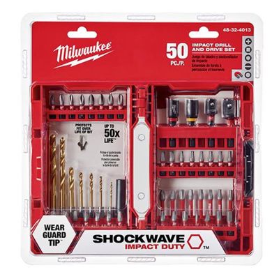 MLW48-32-4013 image(0) - Milwaukee Tool SHOCKWAVE Impact Duty Drill & Drive Set &hyphen; 50PC