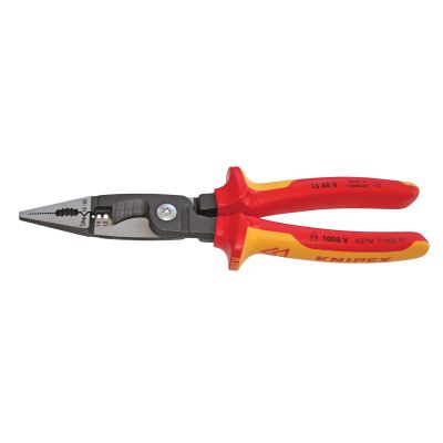 KNP13888SBA image(0) - KNIPEX ELEC. INSTLTN PLIERS-1,000V INSLTD 12,14 AWG