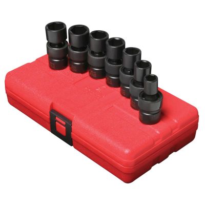 SUN3655 image(0) - Sunex SOCKET SET IMPACT 3/8IN. DRIVE 7PC STD MET UNIV