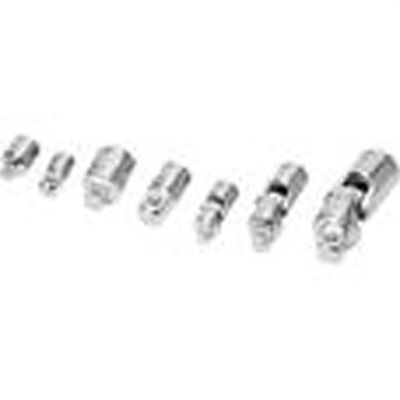 TIT17407 image(0) - TITAN 7 pc Chrome Adaptor & U-joint Set