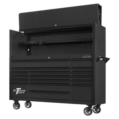 EXTDX7218HRMK image(0) - Extreme Tools DX 72" Hutch & 17 Drawer Roller Cabinet Combo, Matte