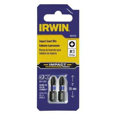 IRWIWAF31PH32 image(0) - Irwin Industrial Insert Impact Bit No. 3PH x 1OAL