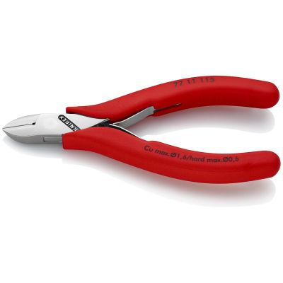 KNP7711115 image(0) - KNIPEX 4 1/2IN ELECTRONICS DIAGONAL CUTTERS