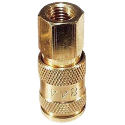 VIMBUC-5 image(0) - VIM Tools High Flow Brass Universal Coupler - 1/4 Inch N Point Female - 5 Pack