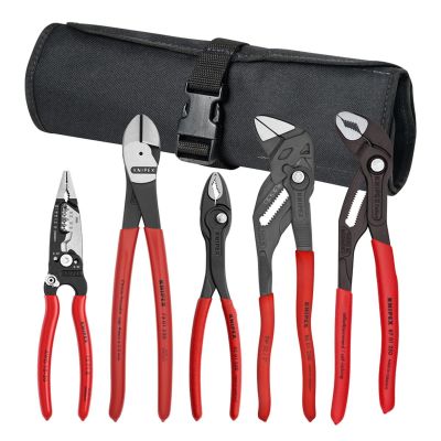 KNP9K0080150US image(0) - KNIPEX 5 Pc Core Pliers Set in Tool Roll